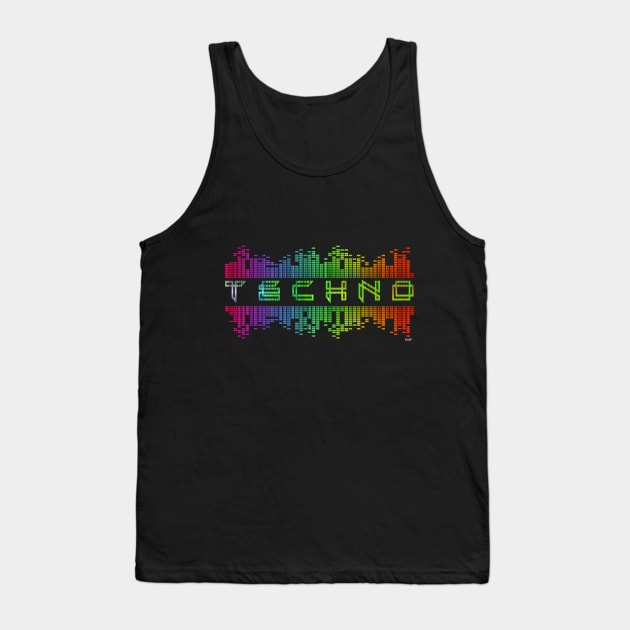 Techno Lover Equalizer EDM Music Festival Tank Top by shirtontour